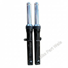 Front Fork Assembly for Hero CBZ Xtreme New Model (Single Seat Bike) | Hunk | Black Colour Assembly | Set of 2